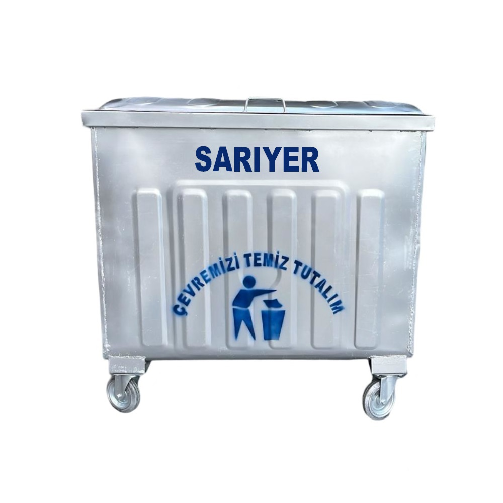Sarıyer 800 Litre Metal Çöp Konteyneri